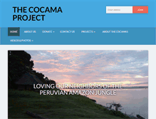 Tablet Screenshot of cocamaproject.org